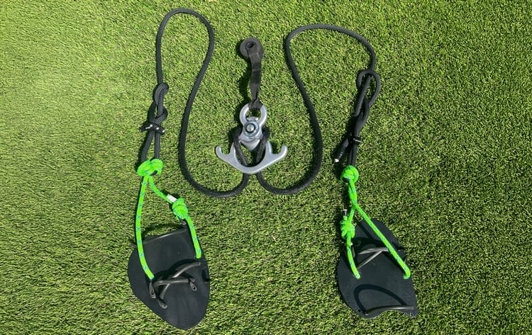 Basic Paddle Surf Trainer: A Simple Rope-Resistance Dryland Paddle Setup